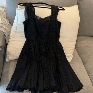 Free people lace detail dress